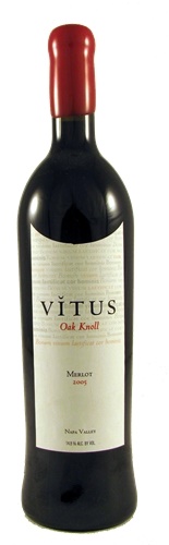 2005 Vitus Oak Knoll Merlot, 750ml