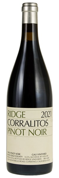 2021 Ridge Corralitos Gali Vineyard ATP Pinot Noir, 750ml