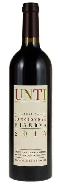 2014 Unti Vineyards Riserva Sangiovese, 750ml