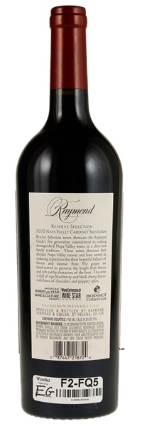 2020 Raymond Reserve Selection Cabernet Sauvignon, 750ml
