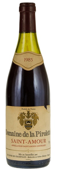 1985 Domaine de La Pirolette Saint- Amour, 750ml