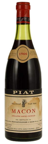 1966 Piat Pere & Fils Macon Rouge, 750ml