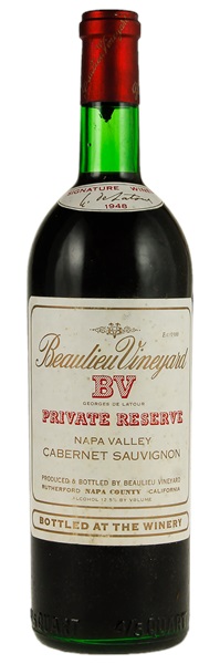 1948 Beaulieu Vineyard Georges de Latour Private Reserve Cabernet Sauvignon, 750ml