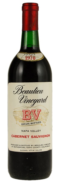 1970 Beaulieu Vineyard Cabernet Sauvignon, 750ml