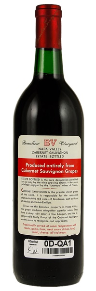 1970 Beaulieu Vineyard Cabernet Sauvignon, 750ml