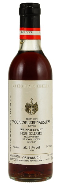 1989 Morandell Weinbaugebiet Neusiedlersee Bouvier Trockenbeerenauslese, 375ml