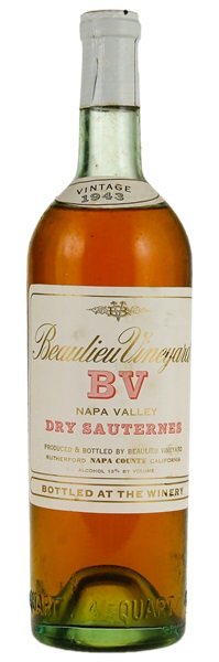 1943 Beaulieu Vineyard Dry Sauternes, 750ml