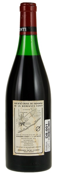 1972 Domaine de la Romanee-Conti Romanee-Conti, 750ml