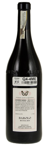 2010 Aldo Conterno Barolo Bussia, 750ml