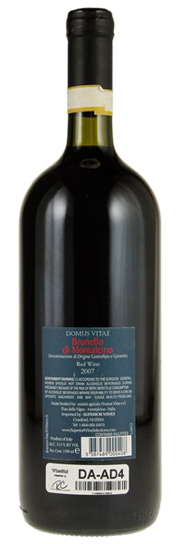 2007 Domus Vitae Brunello di Montalcino, 1.5ltr
