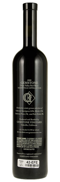 2000 Gemstone Estate Red Wine, 1.5ltr