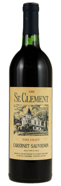 1988 St. Clement Cabernet Sauvignon, 750ml