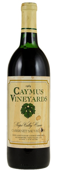1984 Caymus Cuvee Cabernet Sauvignon, 750ml