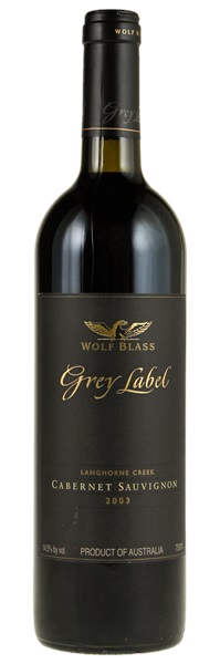 2003 Wolf Blass Grey Label Cabernet Sauvignon, 750ml