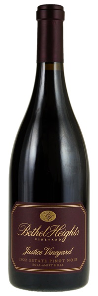 2022 Bethel Heights Justice Vineyard Pinot Noir, 750ml