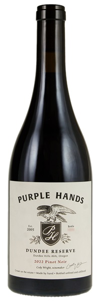 2022 Purple Hands Dundee Reserve Pinot Noir, 750ml