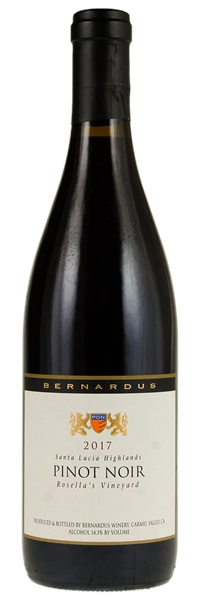 2017 Bernardus Rosella's Vineyard Pinot Noir, 750ml