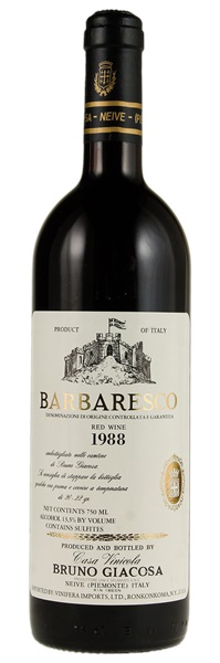 1988 Bruno Giacosa Barbaresco, 750ml