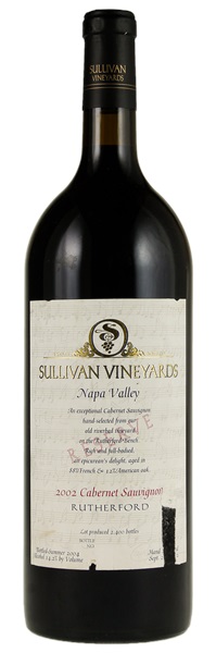 2002 Sullivan Reserve Cabernet Sauvignon, 1.5ltr
