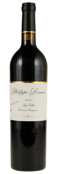 2002 Philippe-Lorraine Winery Reserve Cabernet Sauvignon, 750ml