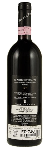 1997 Pertimali Brunello di Montalcino Sassetti Livio, 750ml