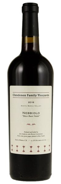 2018 Clendenen Family Vineyards Nebbiolo Bricco Buon Natale, 750ml
