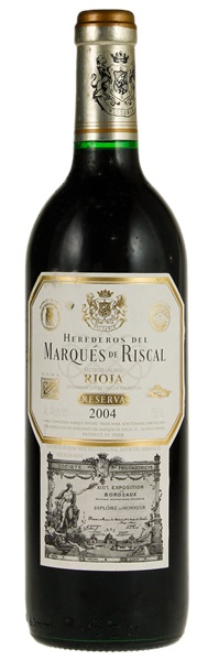 2004 Marques de Riscal Rioja Reserva, 750ml