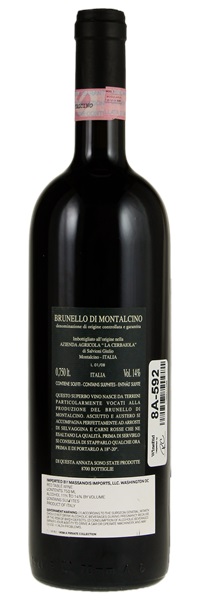 2004 Cerbaiola (Salvioni) Brunello di Montalcino, 750ml