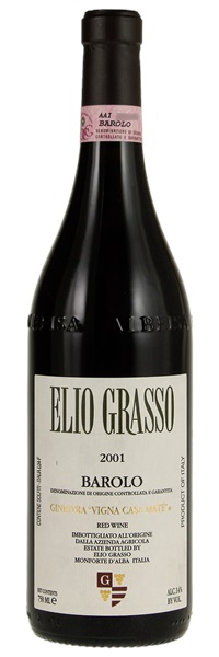 2001 Elio Grasso Barolo Ginestra Vigna Casa Mate, 750ml