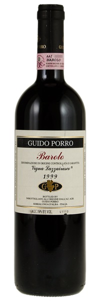 1999 Guido Porro Barolo Lazzairasco, 750ml