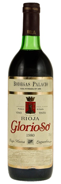 1980 Bodegas Palacio Rioja Reserva Glorioso, 750ml