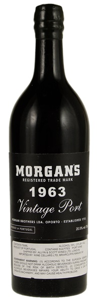 1963 Morgan's Vintage Port, 750ml