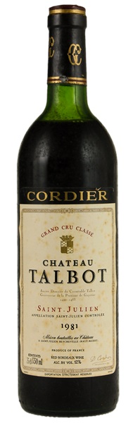 1981 Château Talbot, 750ml