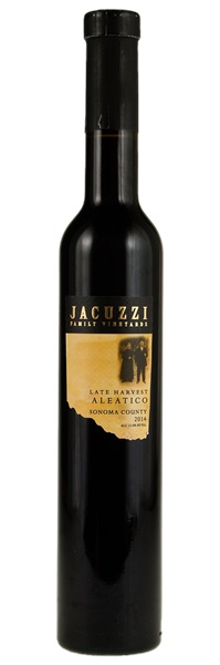 2014 Jacuzzi Family Vineyards Late Harvest Aleatico, 375ml