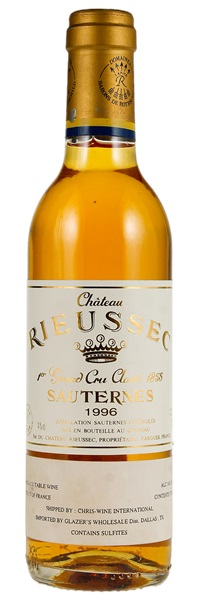 1996 Château Rieussec, 375ml