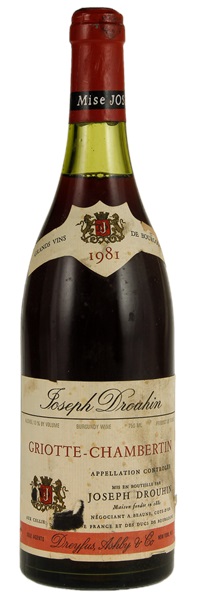 1981 Joseph Drouhin Griotte-Chambertin, 750ml