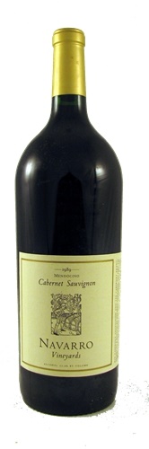 1989 Navarro Vineyards Cabernet Sauvignon, 1.5ltr