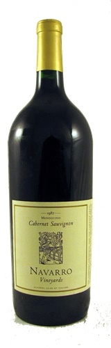 1987 Navarro Vineyards Cabernet Sauvignon, 1.5ltr