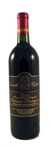 1996 Leonetti Cellar Seven Hills Vineyard Cabernet Sauvignon, 750ml