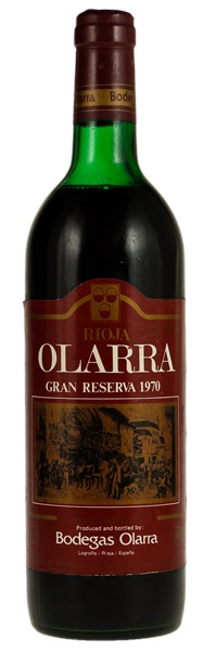 1970 Bodegas Olarra Rioja Gran Reserva, 750ml