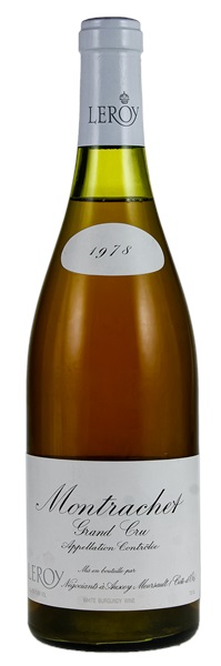 1978 Maison Leroy Montrachet Chardonnay Grand Cru | WineBid | Wine