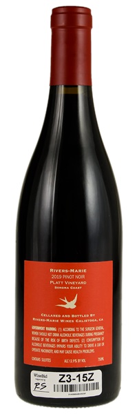 2019 Rivers-Marie Platt Vineyard Pinot Noir, 750ml