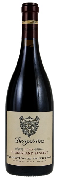 2022 Bergstrom Winery Cumberland Vineyard Reserve Pinot Noir, 750ml