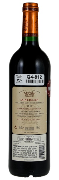 2010 Château Gruaud-Larose, 750ml