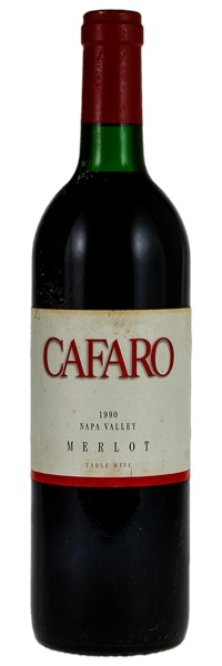 1990 Cafaro Merlot, 750ml