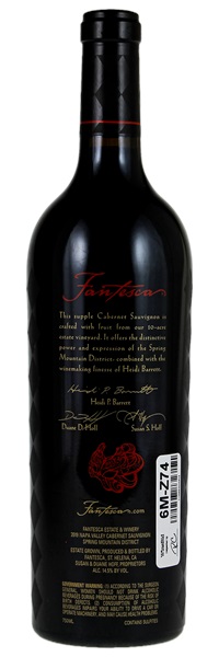 2019 Fantesca Estate & Winery Estate Cabernet Sauvignon, 750ml
