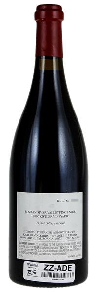 2000 Kistler Kistler Vineyard Pinot Noir, 750ml