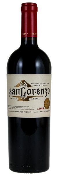 2018 San Lorenzo Winery The Pearl Red Field Blend