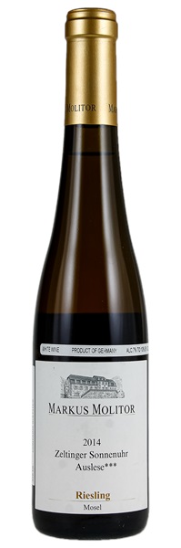 2014 Markus Molitor Zeltinger Sonnenuhr Riesling Auslese*** Goldkapsel #28, 375ml