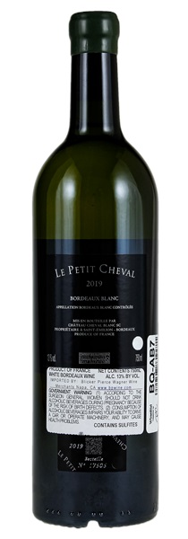 2019 Le Petit Cheval Blanc, 750ml